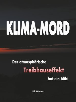 cover image of Klima-Mord